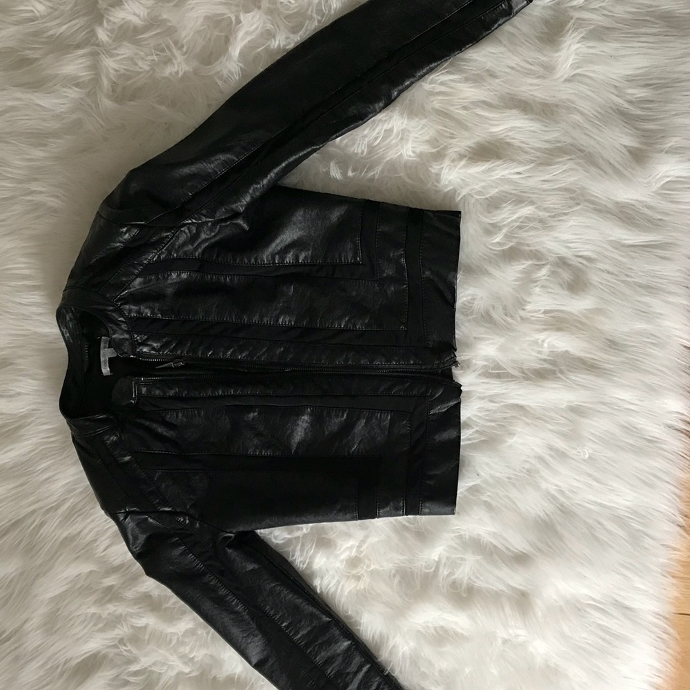 Faux leather jacket